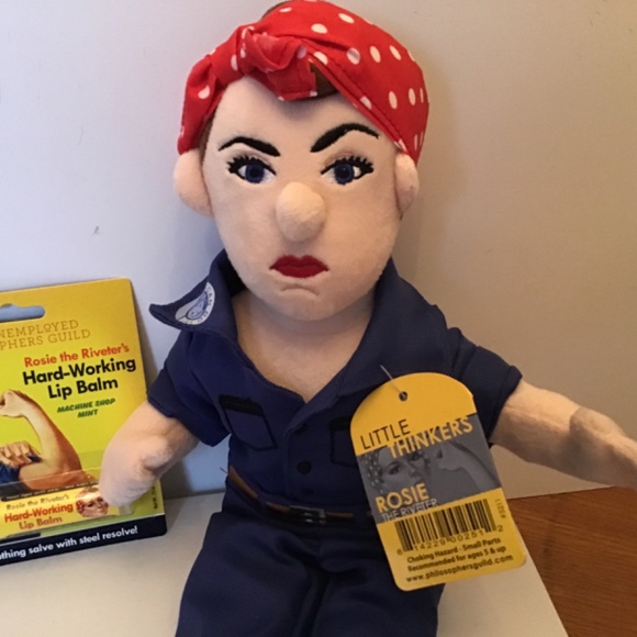 Rosie the Riveter Doll and Lip Balm NWT - Picture 2 of 6